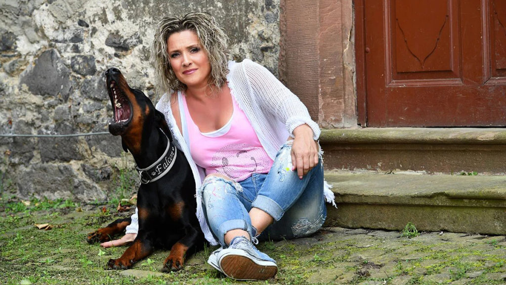 Unzertrennlich: Daniela Alfinito und Falko!