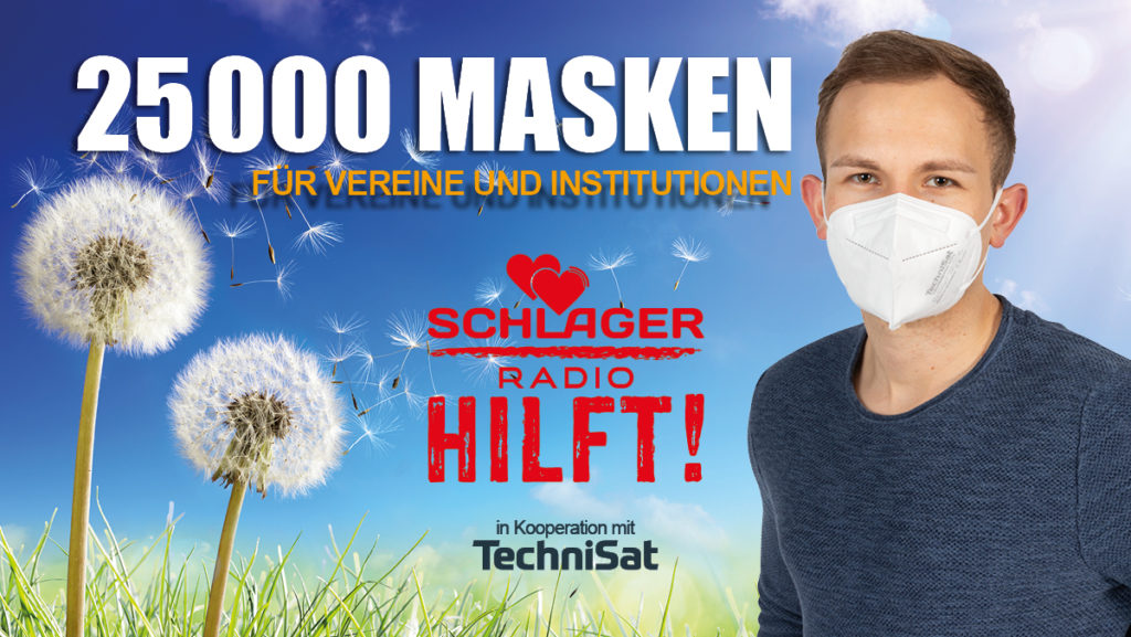 Schlager Radio hilft! – 25.000 Masken für gemeinnützige Vereine und Institutionen