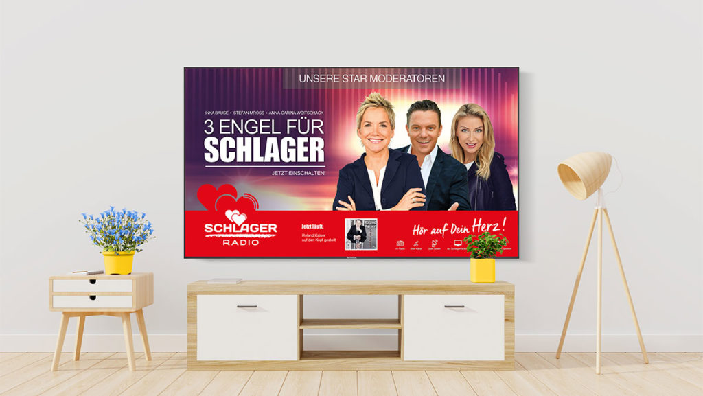 Schlager Radio mit Visual Radio auf Astra