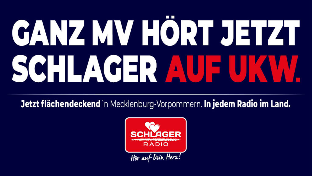 Schlager Radio jetzt in ganz MV über UKW empfangbar